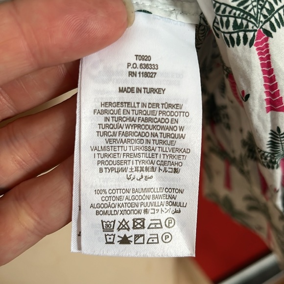 Like new Boden palm tree blouse - Picture 7 of 15